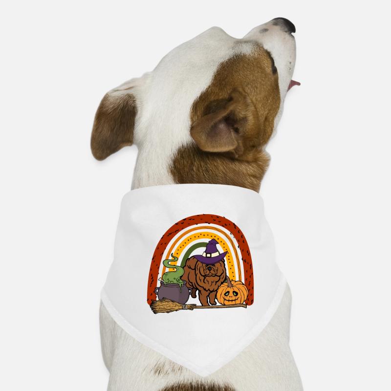 Cute Chow Chow Halloween Dog Dog Bandana