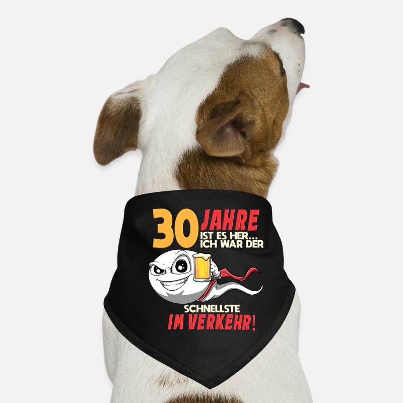 30 Geburtstag Mann Sperma 30 Jahre Geschenkidee Hunde-Bandana