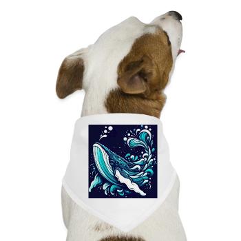 Wal - Hunde-Bandana - Weiß - Vorne