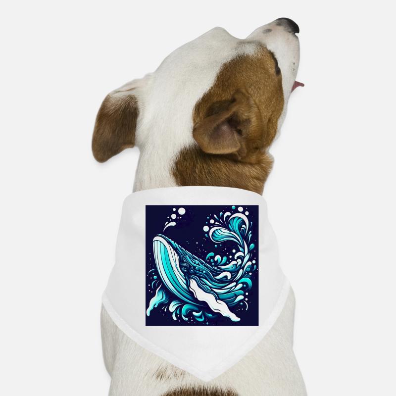 Baleine Bandana pour chien