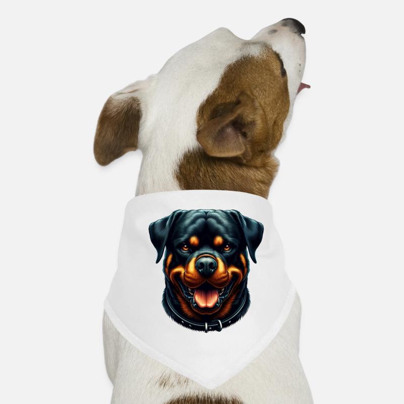 Un rottweiler paisible Bandana pour chien