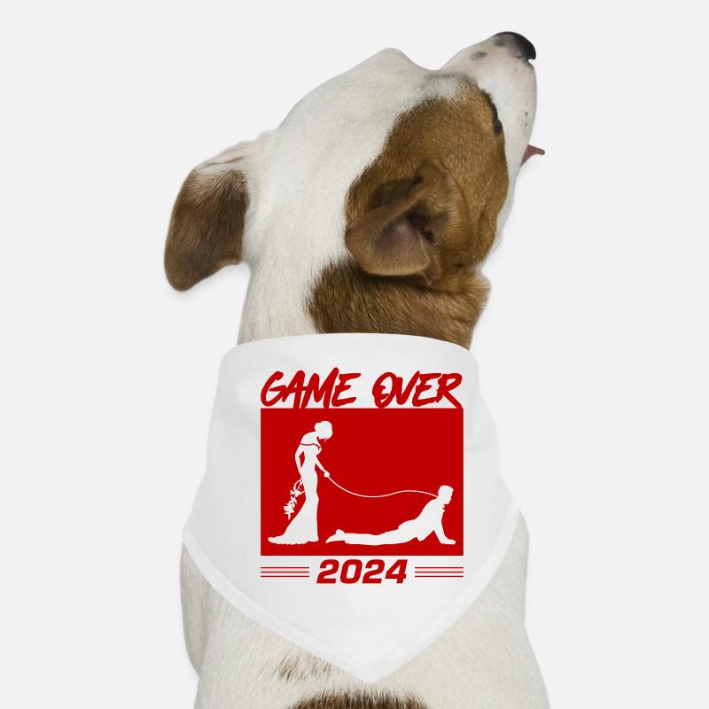 Game Over 2024 Hochzeit Hunde-Bandana