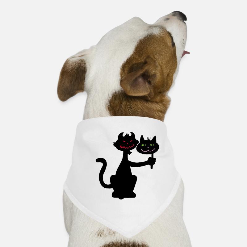 Chat noir démoniaque Bandana pour chien