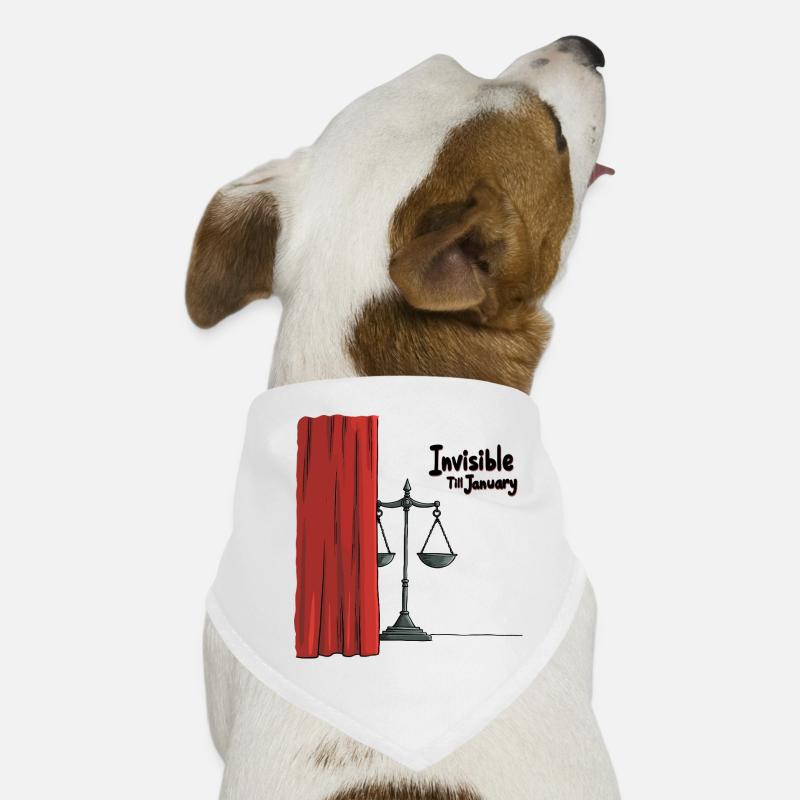 Invisible until January Dog Bandana