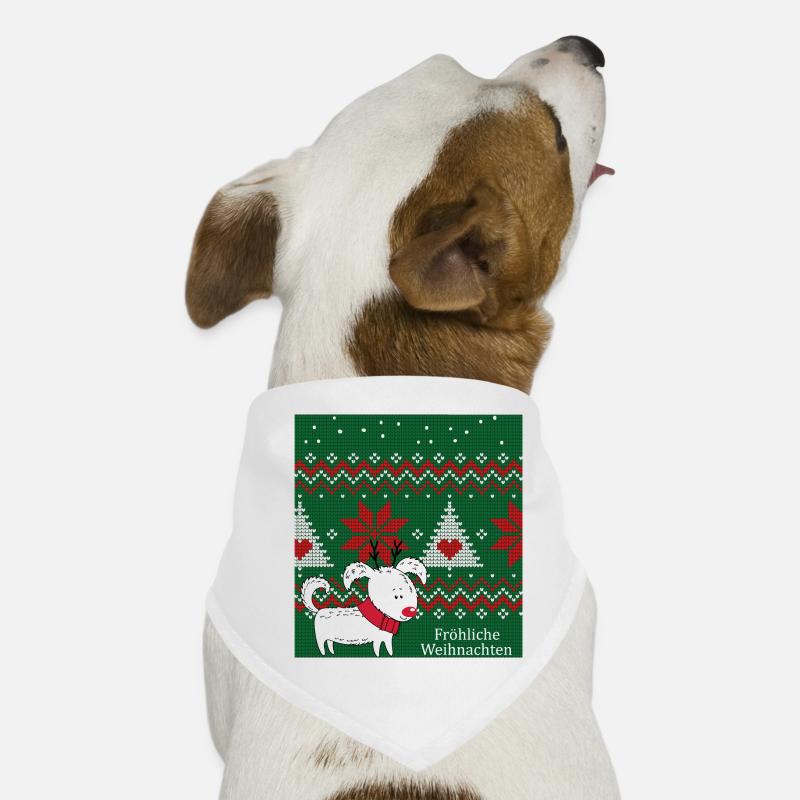Fröhliche Weihnachten Hunde-Bandana