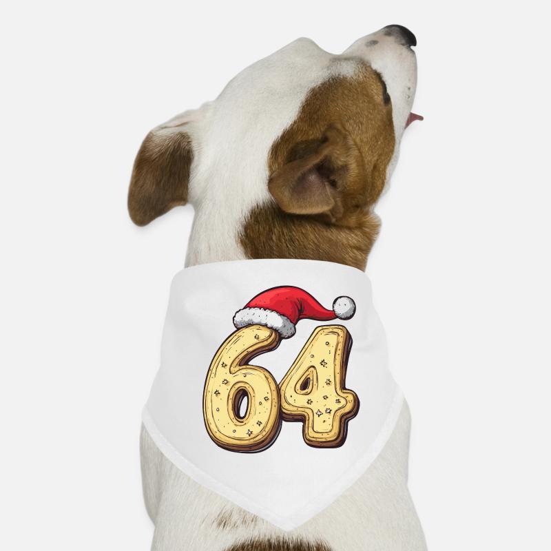64 chiffres Cookie Noël Bandana pour chien