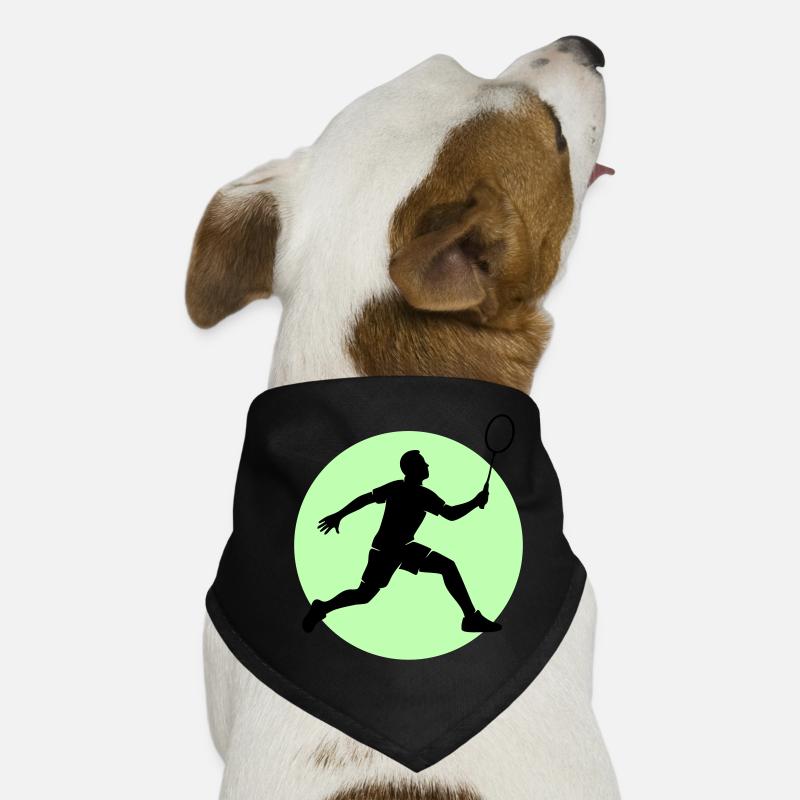 Badminton Spieler Vorhand Hunde-Bandana