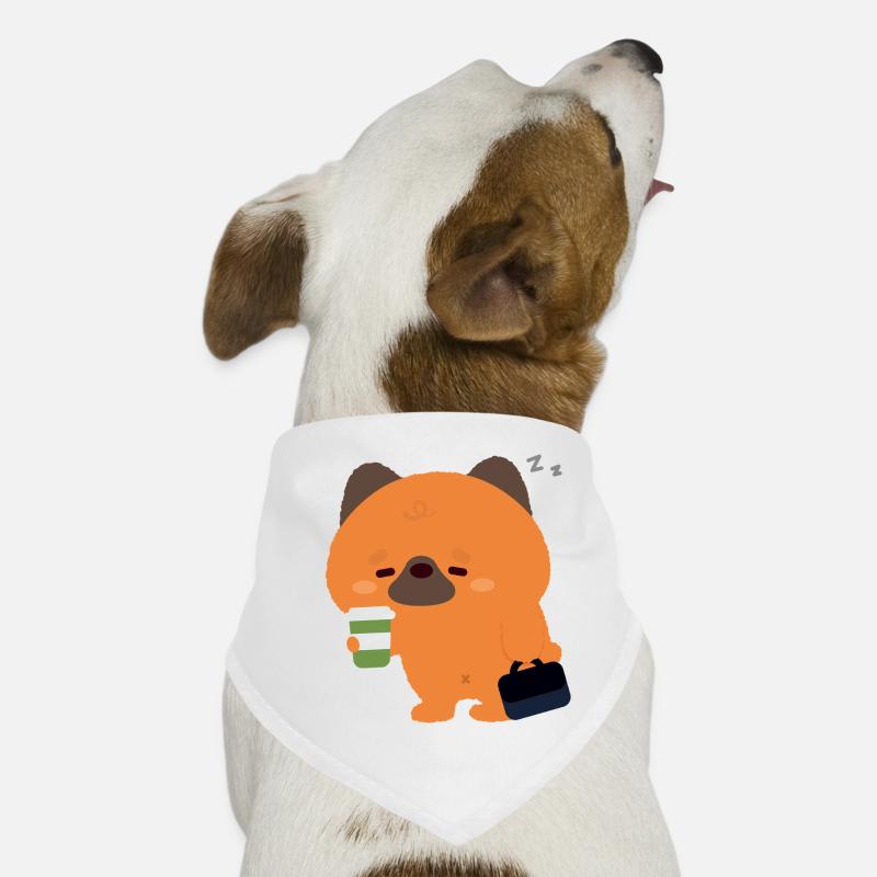 Sleepy German Shepherd Coffee Dog Bandana
