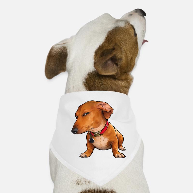 Side Eye Dachshund Monday Mood Dog Bandana