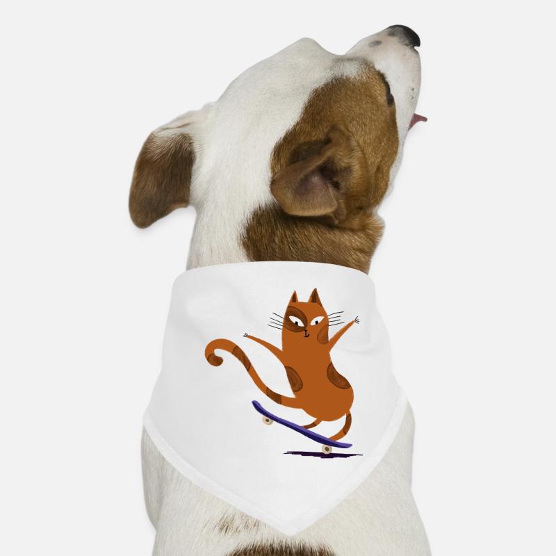 Katzen-Skateboard Hunde-Bandana