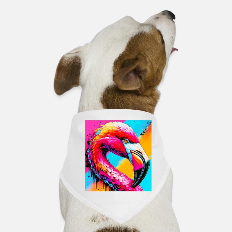 Flamant Bandana pour chien