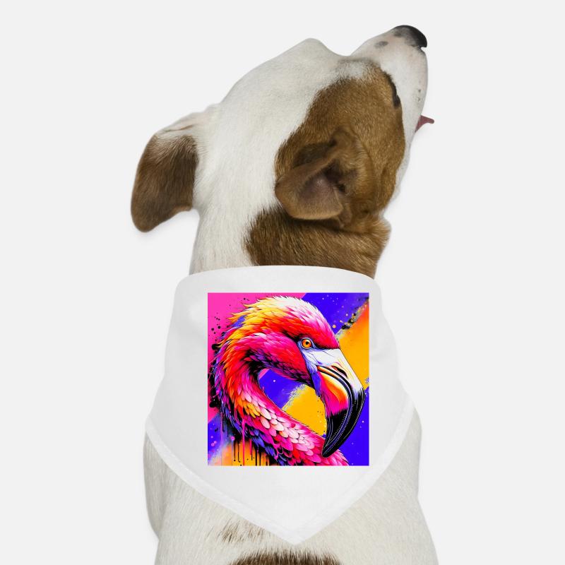 Flamant Bandana pour chien