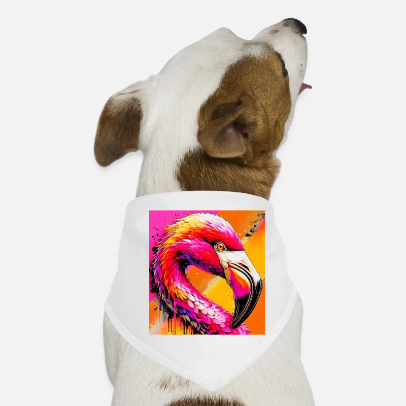 Flamingo Hunde-Bandana