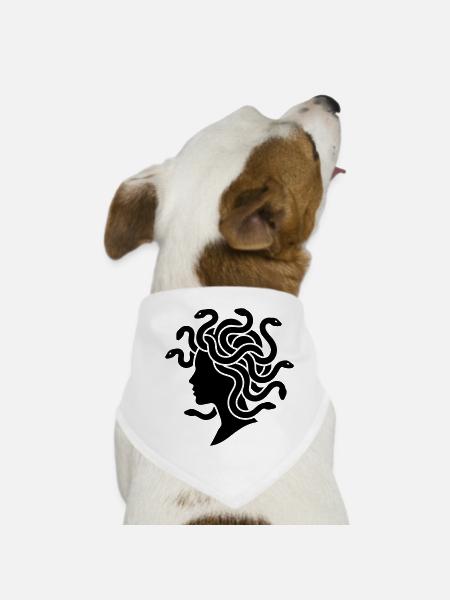 Medusa - Hunde-Bandana - Weiß - Vorne