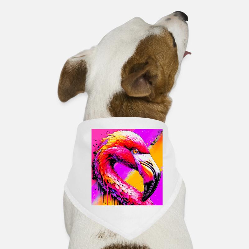 Flamingo Hunde-Bandana