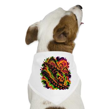 Ride of No Return - Hunde-Bandana - Weiß - Vorne