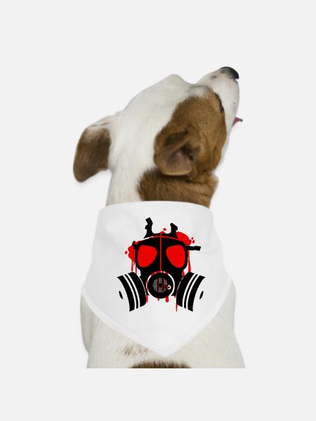 death is everywhere - Dog Bandana - white - Front
