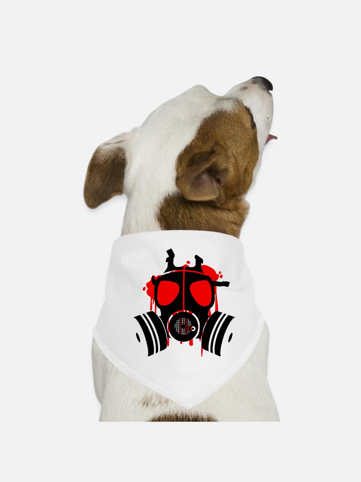 death is everywhere - Dog Bandana - white - Front