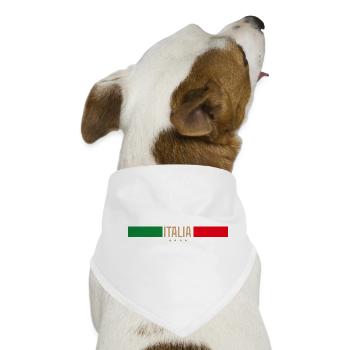 Italia - Geschenkidee fan football - Flagge - Hunde-Bandana - Weiß - Vorne