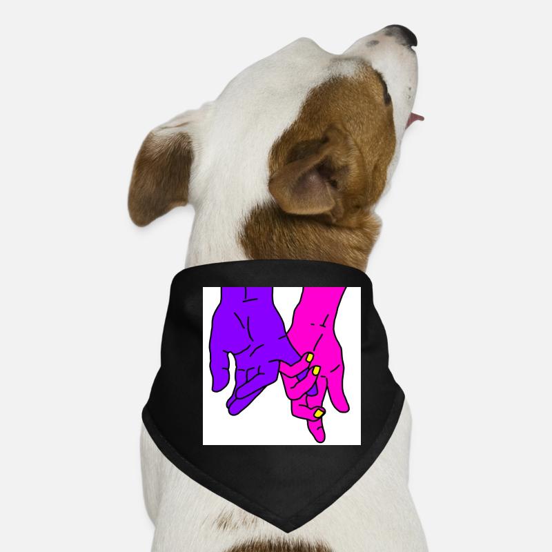 hands purple Dog Bandana