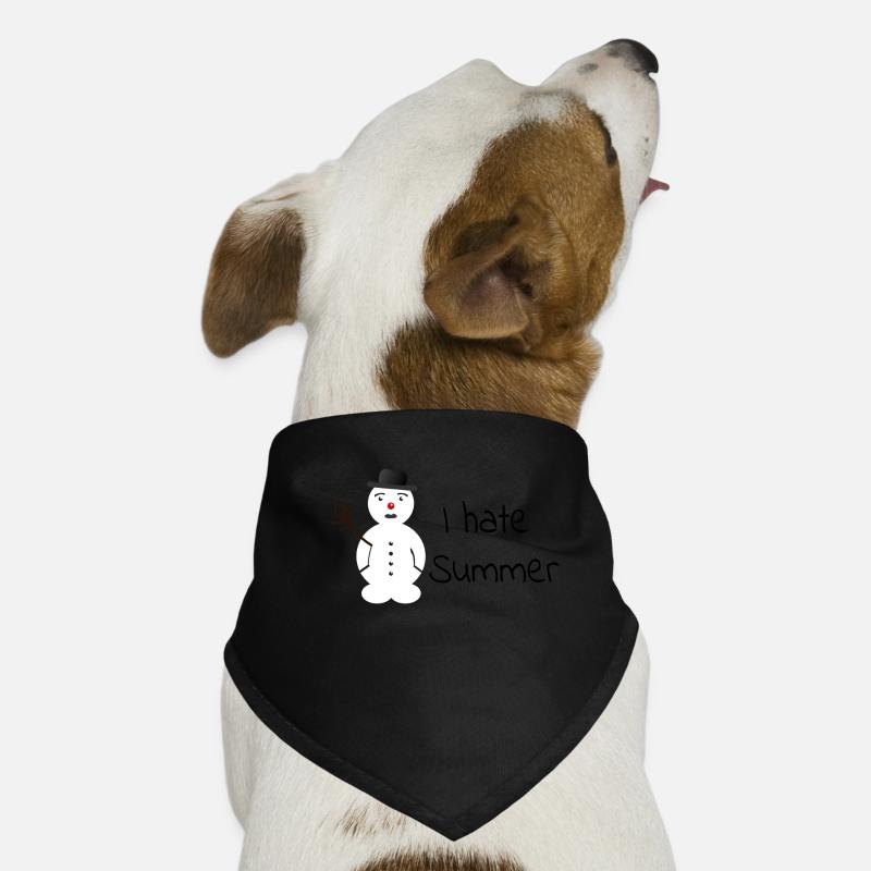 Ich hasse den Sommer, schmelzender Schneemann Hunde-Bandana