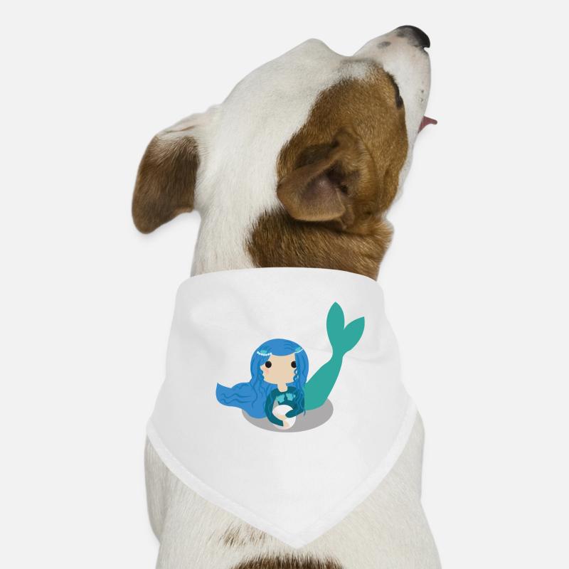 Perle de coquille de sirène Bandana pour chien