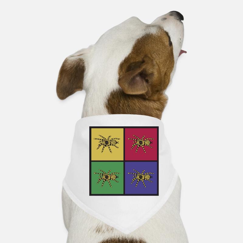 Pop-Art Spinne Vogelspinne Hunde-Bandana