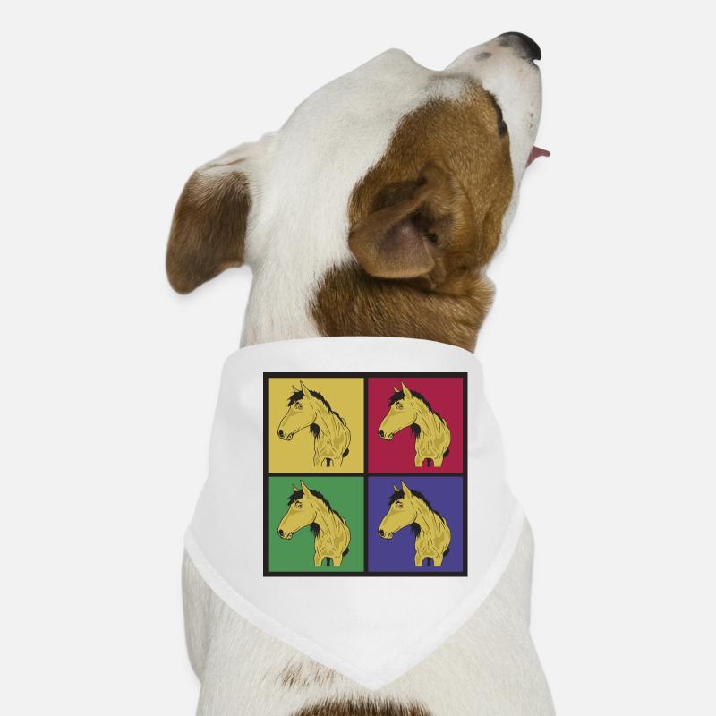 Chevaux pop art Bandana pour chien