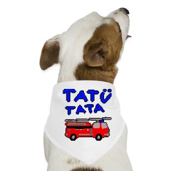 Feuerwehr Tatütata - Hunde-Bandana - Weiß - Vorne