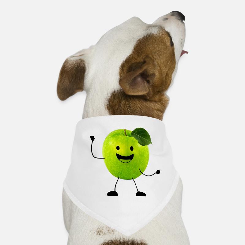 apple with face Dog Bandana