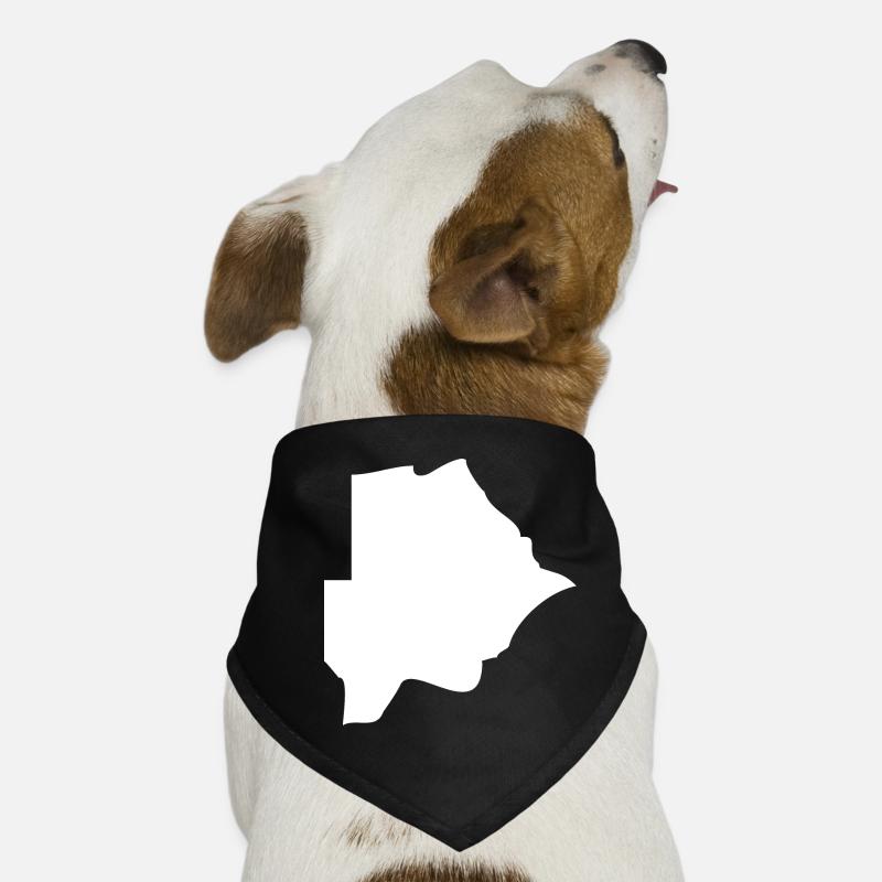 Botswana map flag Dog Bandana