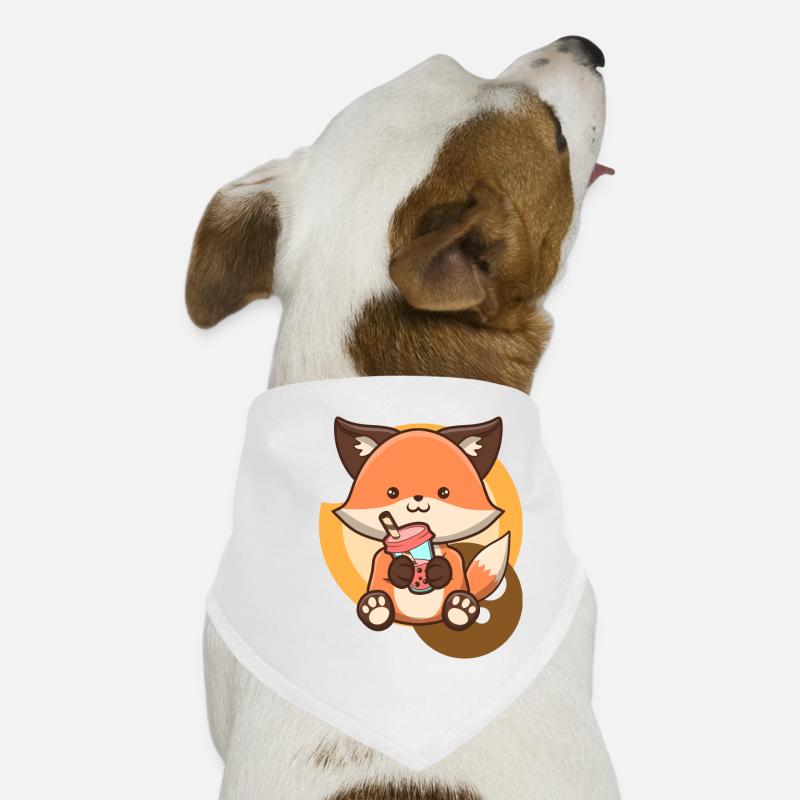 Fuchs und Bubble Tea Hunde-Bandana