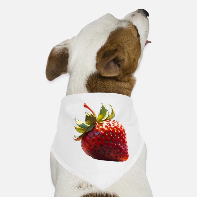 I love strawberries Dog Bandana