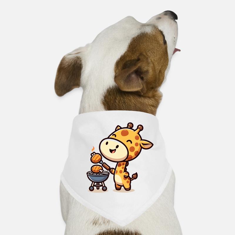Cute BBQ Giraffe Hunde-Bandana