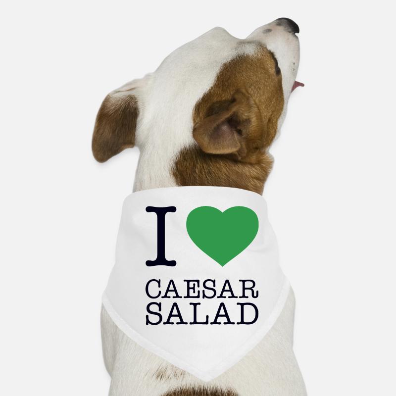 I LOVE CAESAR SALAD Hunde-Bandana