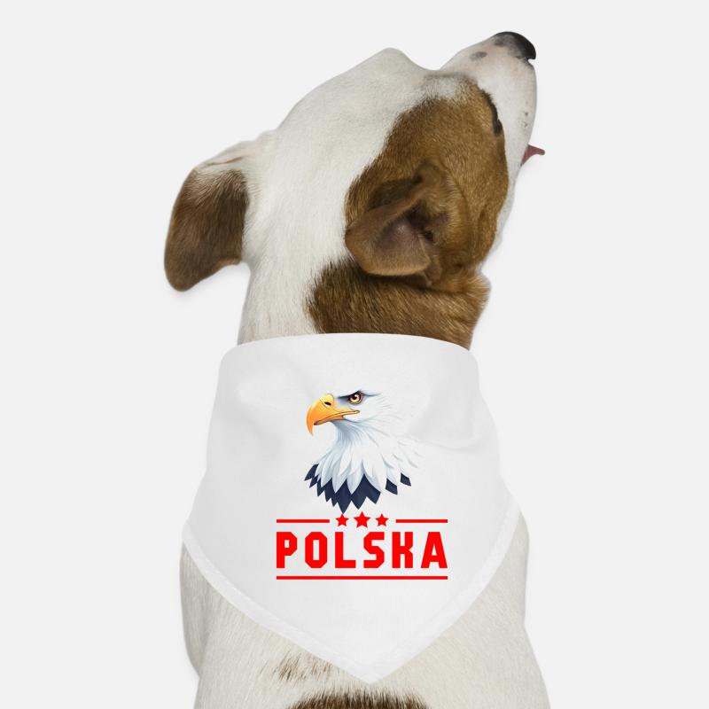 POLOGNE Eagle lettres rouges Bandana pour chien