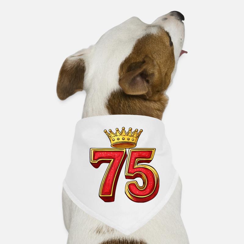 75 Nombre Couronne Bandana pour chien