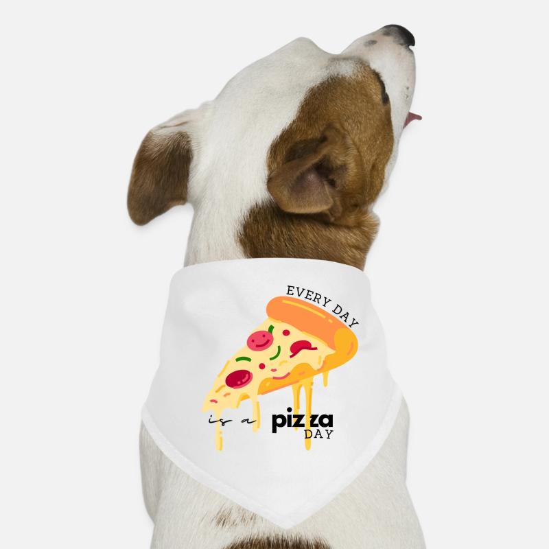Jeder Tag ist ein Pizza-Tag – Funny Pizza Lover Hunde-Bandana