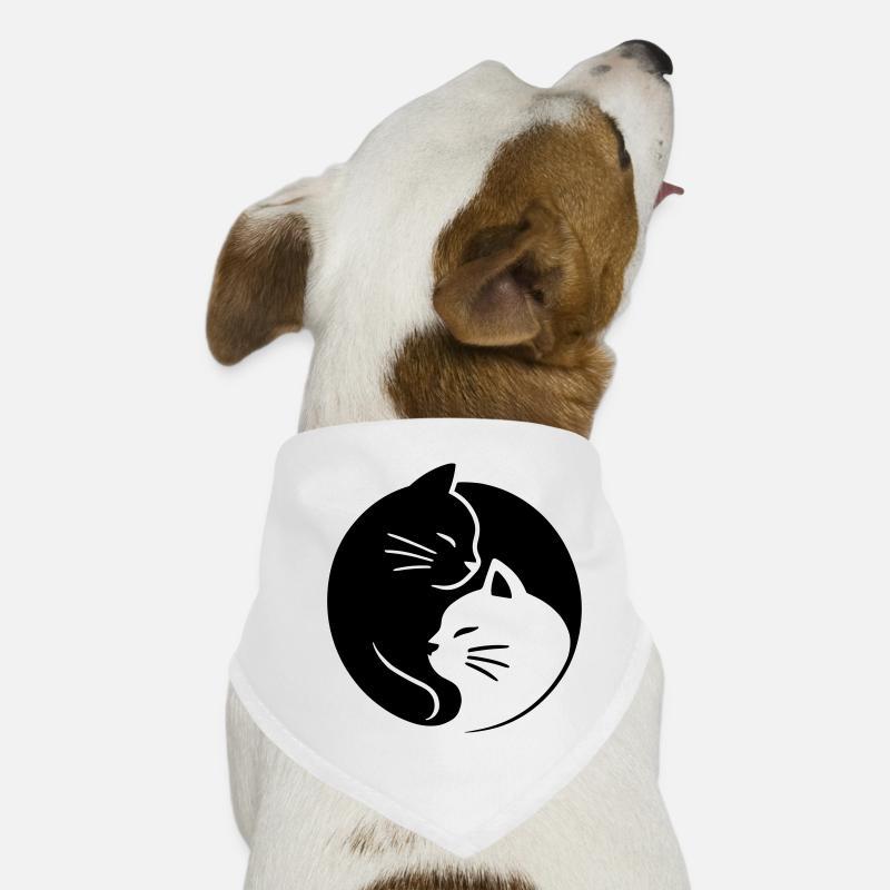 Ying Yang Cats Dog Bandana