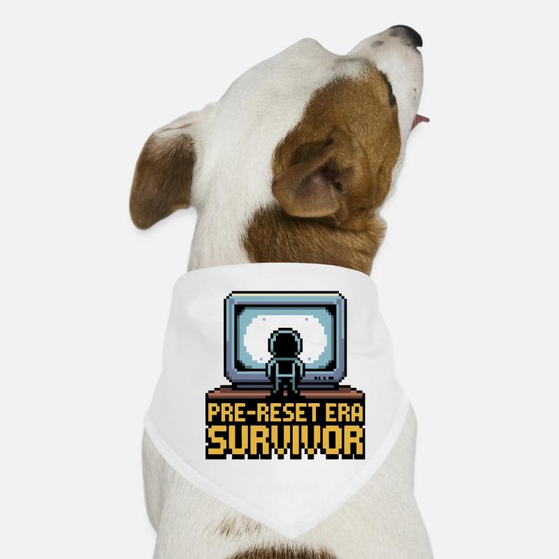 Pre-Reset Era Survivor Pixel Art Dog Bandana