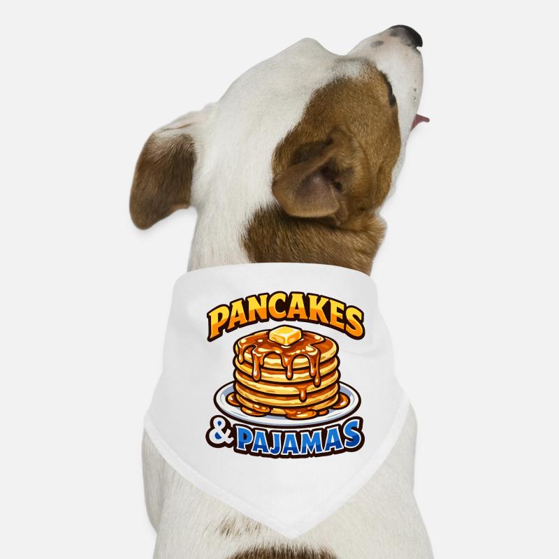 Les pancakes et pyjamas adorent les pancakes du petit-déjeuner Bandana pour chien