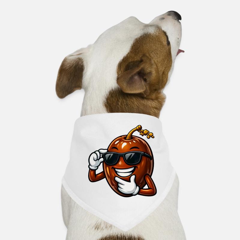 Cool Date Cartoon Comic Fruit Arabic Fruit Dog Bandana