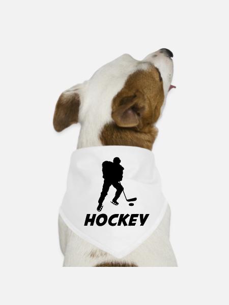 Hockey - Bandana pour chien - blanc - Devant