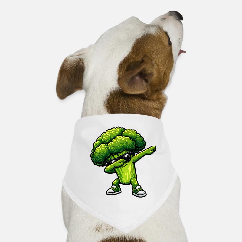 Tamponnement du brocoli Bandana pour chien