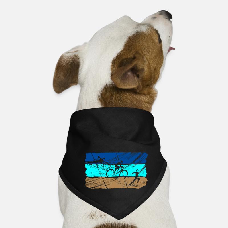 Traithlon Flag Dog Bandana