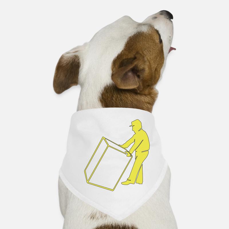 Man Package Box Drag Gift Idea Deliver Dog Bandana