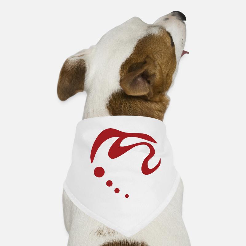 Dynamisches rot Hunde-Bandana