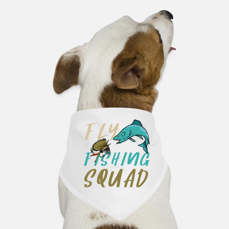 Escouade de pêche à la mouche Pêcheur Pêcheur Bandana pour chien