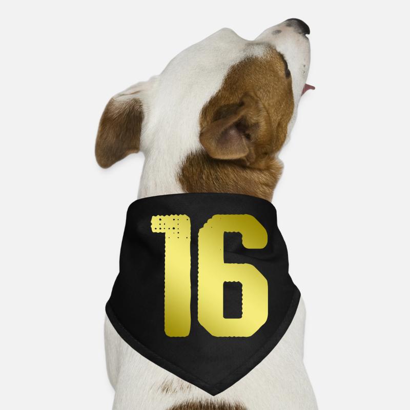 16 Number jersey Dog Bandana