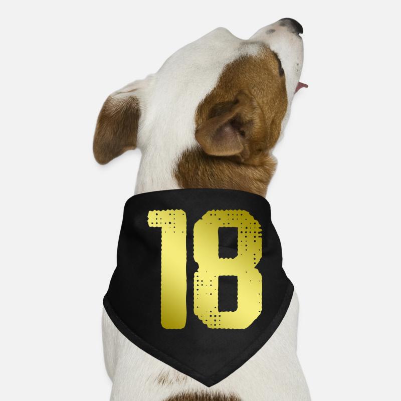 Maillot 18 Numéro Bandana pour chien